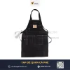 Tạp Dề Yếm Đen Phối Chỉ Nâu Quán Cafe | TAMAN 2 Tạp Dề Yếm Đen Phối Chỉ Nâu Quán Cafe | TAMAN