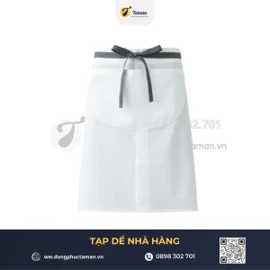 Tạp Dề Nhà Hàng Màu Trắng Dáng Dài Cao Cấp – TAMAN