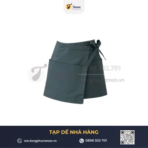 Tạp Dề Quán Cafe Dây Chéo Lưng Xẻ Tà | TAMAN (Sao chép)