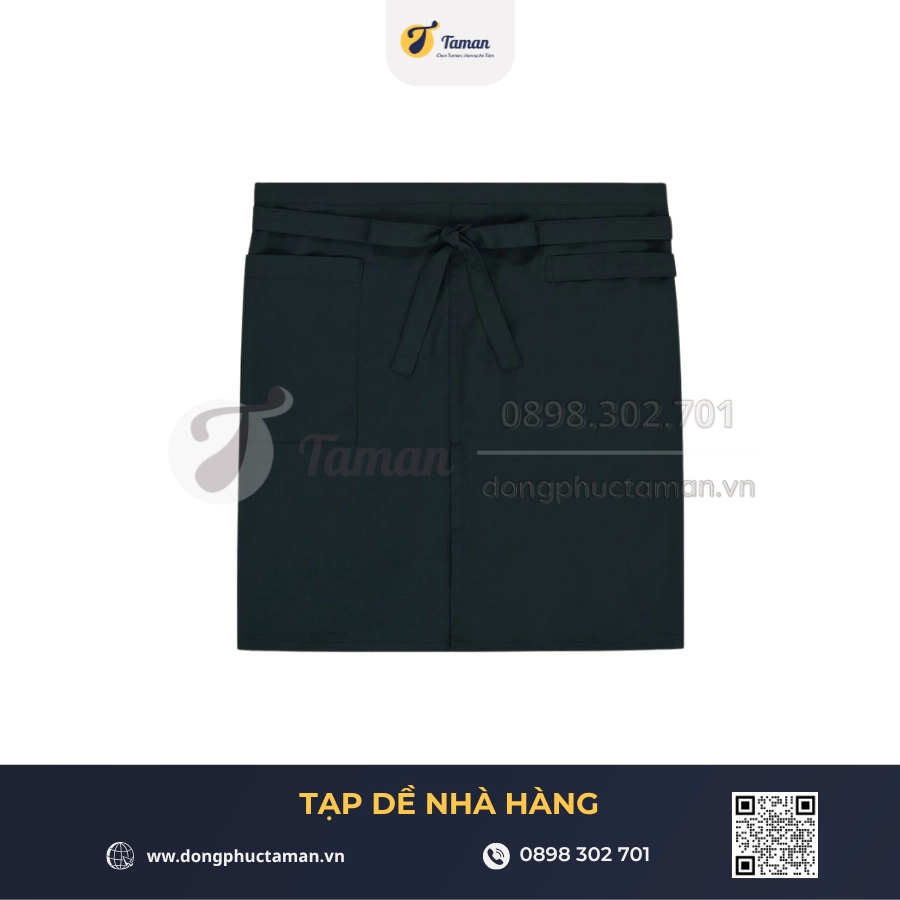 Mẫu tạp dề đồng phục TAMAN – ảnh minh họa thư viện Đồng phục TAMAN