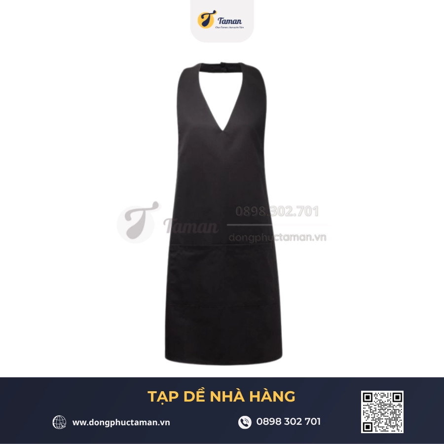 Mẫu tạp dề nhà hàng tham khảo – ảnh minh họa thư viện Đồng phục TAMAN