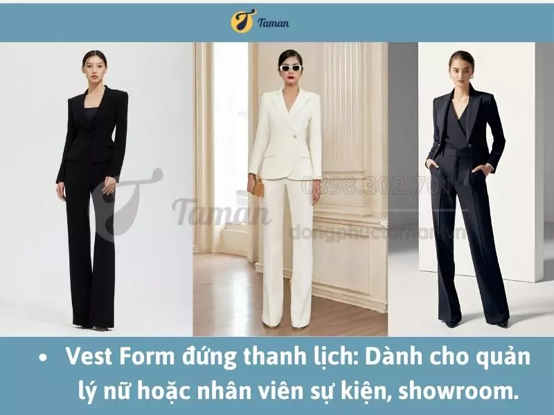 Vest form đứng thanh lịch