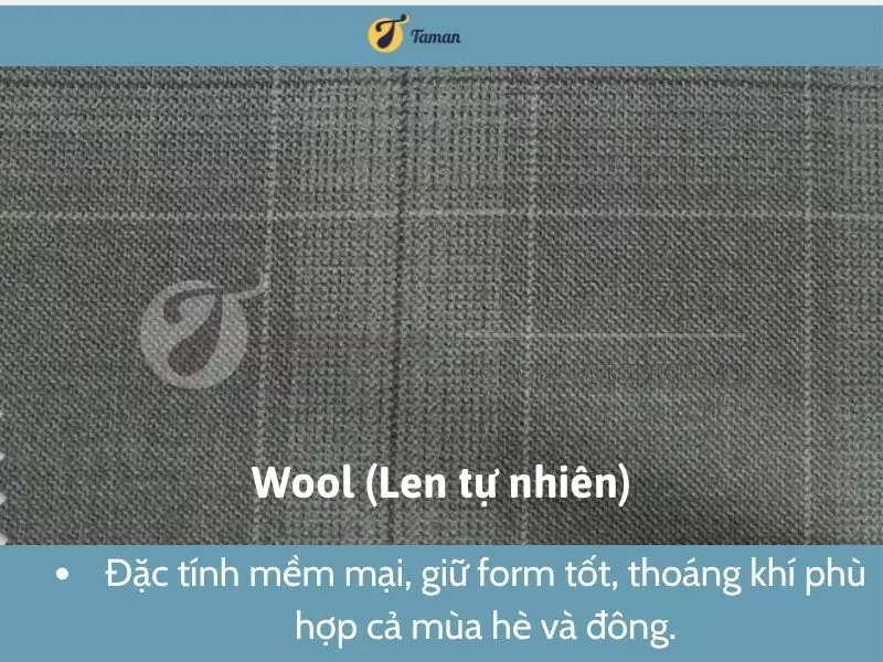 Chất liệu Wool may vest