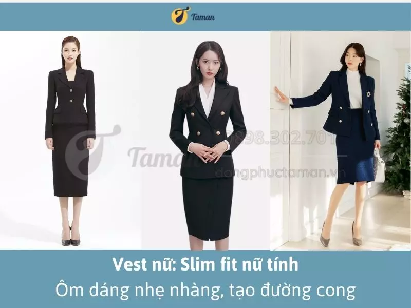 Vest nữ Slim fit