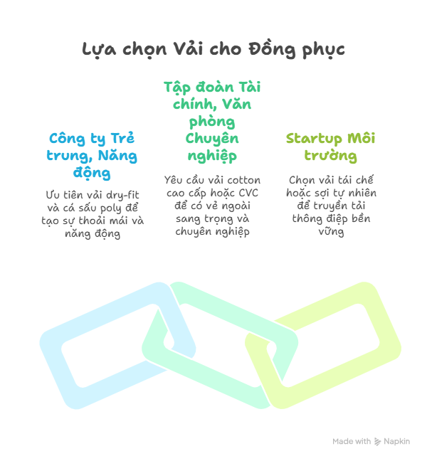 Những lưu ý khi chọn chất liệu vải may áo thun đồng phục
