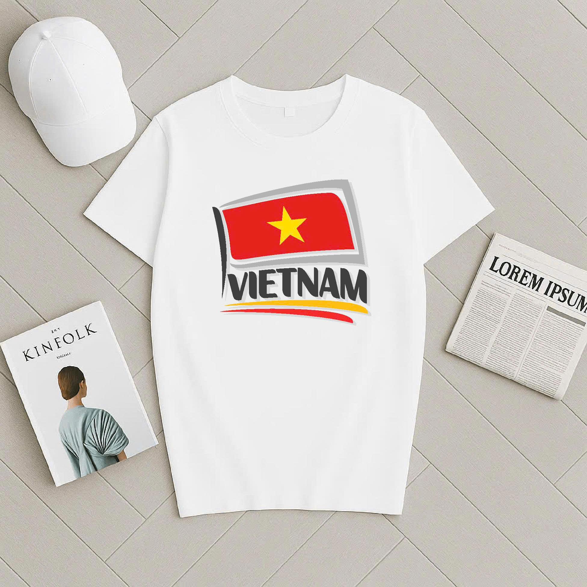 Áo cờ đỏ sao vàng cách điệu