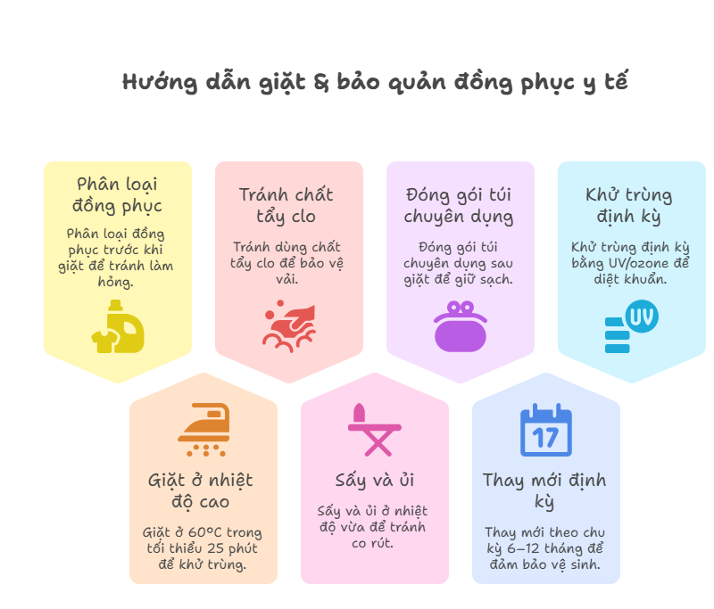 Cách Giặt & Bảo Quản Đồng Phục Y Tế Đúng Cách, Bền Đẹp 