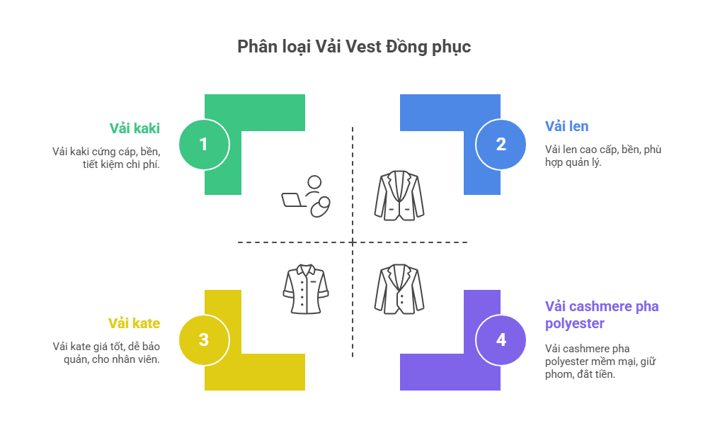 Các loại vải phổ biến nhất trong may đồng phục vest công sở