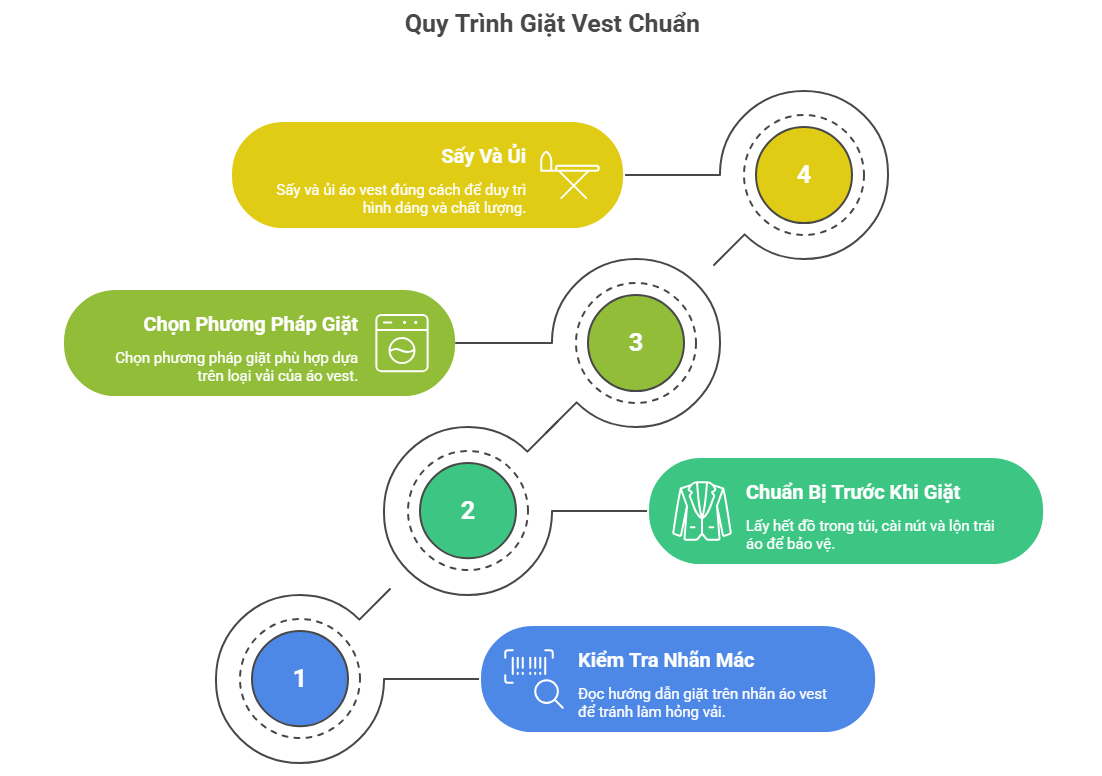 Quy Trình Giặt Vest Chuẩn – Từ Chuẩn Bị Đến Sấy Khô