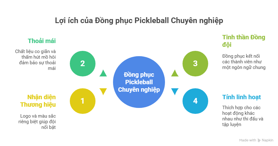3 Tại sao nên đầu tư đồng phục pickleball chuyên nghiệp?