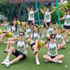 ÁO ĐỒNG PHỤC TEAM BUILDING DU LỊCH MÀU XÁM