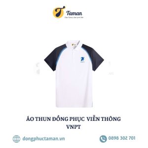 Mẫu áo polo đồng phục Viễn thông VNPT được thiết kế với kiểu dáng hiện đại, chất liệu thoáng mát, phù hợp cho nhân viên doanh nghiệp. Sản phẩm thể hiện hình ảnh thương hiệu chuyên nghiệp và đồng nhất.