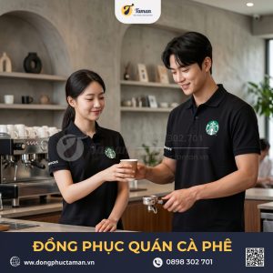 Áo Thun Đồng Phục Quán Cafe Starbucks