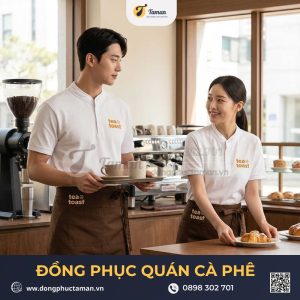 Áo Thun Đồng Phục Cổ Tàu Quán Cafe