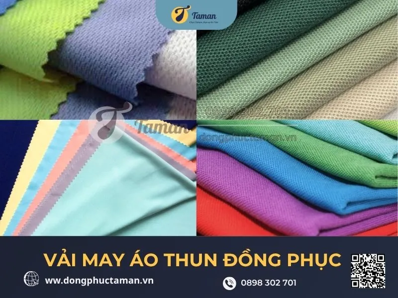 Các loại vải phổ biến dùng để may áo thun đồng phục doanh nghiệp