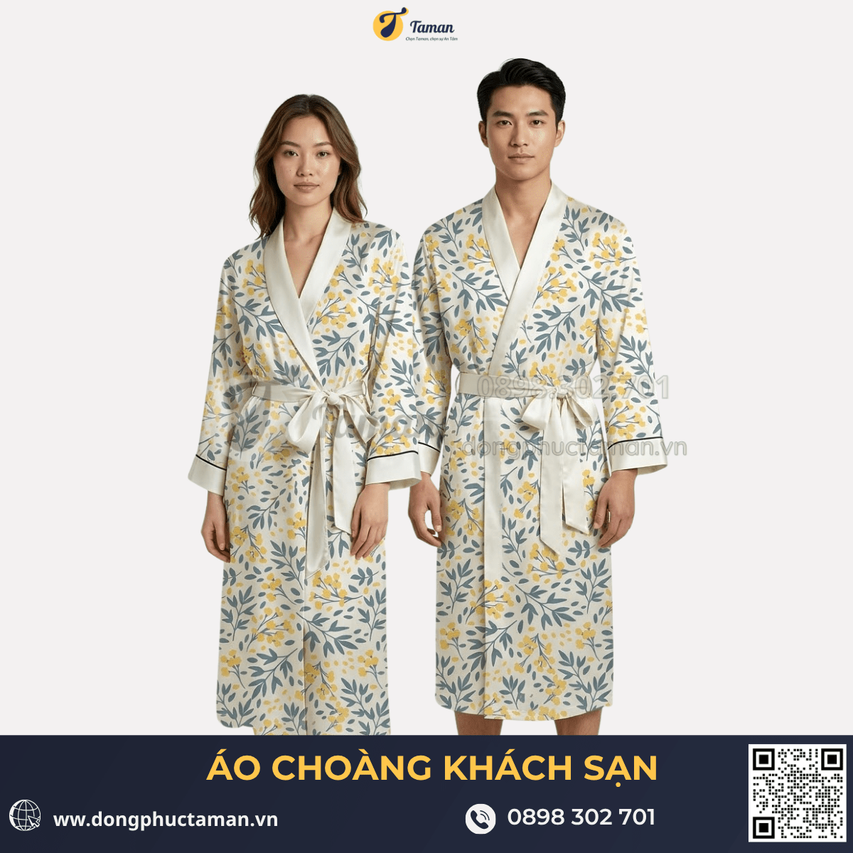 Áo Choàng Khách Sạn Cao Cấp – May Theo Yêu Cầu | Đồng phục TAMAN 1 Áo Choàng Khách Sạn Cao Cấp May Theo Yêu Cầu | TAMAN