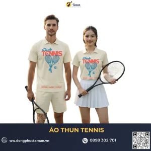 Đồng Phục Tennis Co Giãn – Thoải Mái Vận Động, Tôn Dáng, Thiết Kế Theo Yêu Cầu
