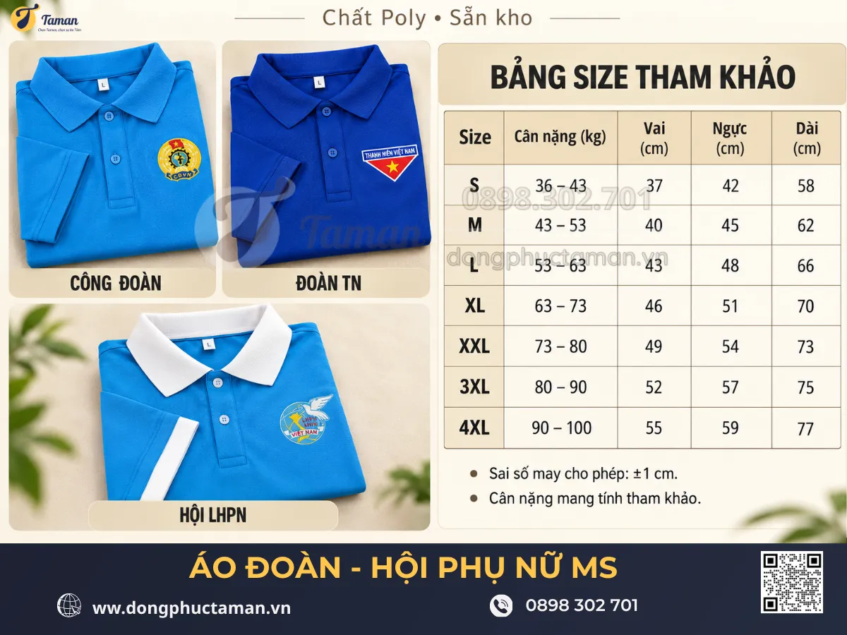 In Áo Lấy Liền HCM Theo Yêu Cầu | Đồng Phục TAMAN 16 Áo Đoàn lấy liền cho chương trình thanh niên